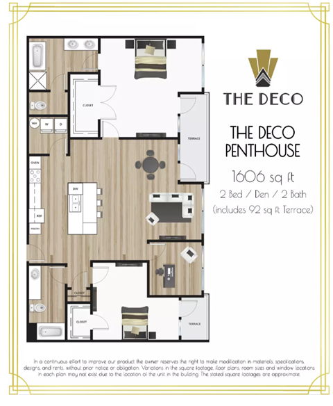 The Deco Penthouse floor plan
