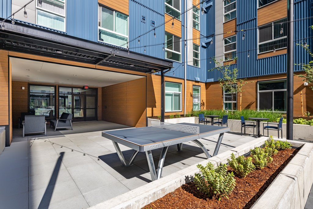 Outdoor Ping Pong Table at Traditions at Hazelwood, Portland