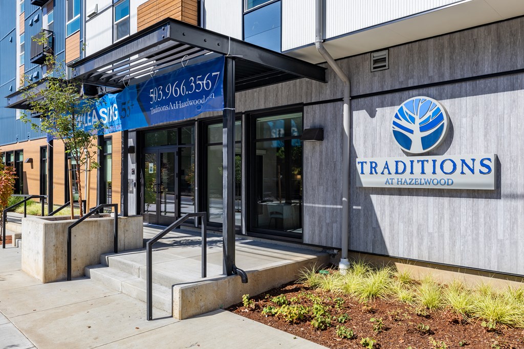 Entrance View at Traditions at Hazelwood, Portland, OR 97216