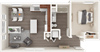 One bedroom floor plan