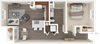 One bedroom floor plan