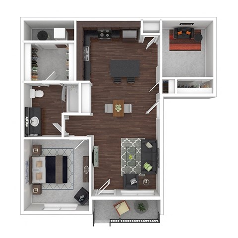 North Main at Steel Ranch l  1x1 floor plan