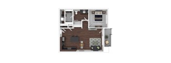 North Main at Steel Ranch l  1x1 floor plan