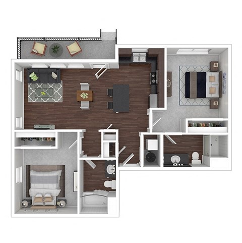 North Main at Steel Ranch l  2 Bedroom Floor Plan in Louisville CO