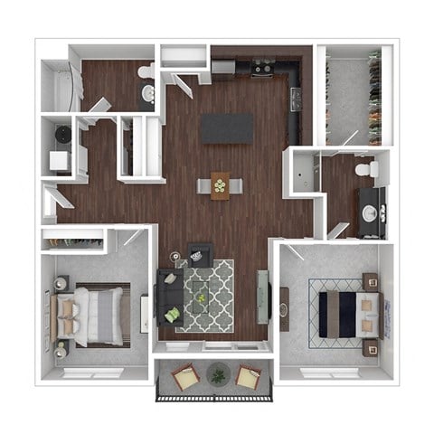 North Main at Steel Ranch l  2 Bedroom Floor Plan in Louisville CO