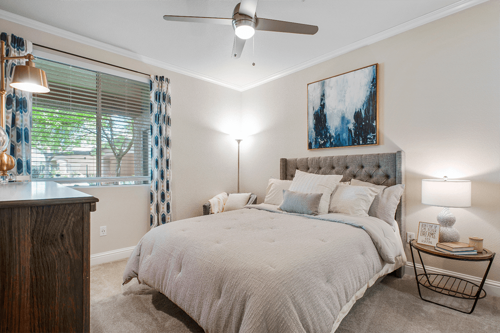 Bedroom 1 l Villagio Luxury Apartment In Sacramento CA