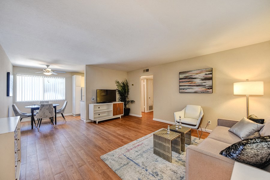 Apartments in Mountain View, CA - Modern Living With Stylish Decor, Hardwood Flooring and Access to Front Door