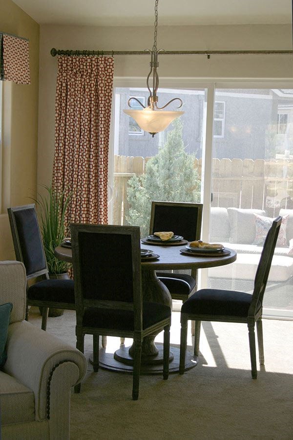 Dining area near window