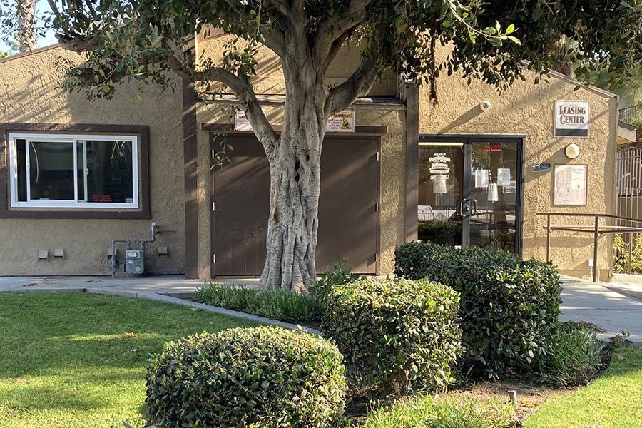 Exterior building with landscape