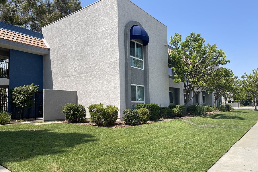 Exterior building near grass