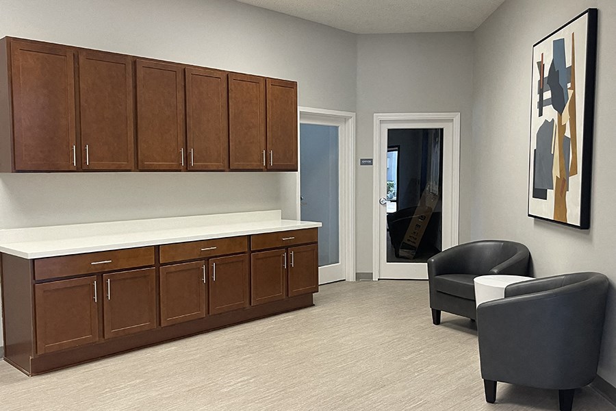 Seating area with small table