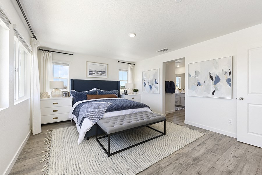 3 BR Apartments in Roseville CA - Isles - Spacious Bedroom with Wood-Style Flooring