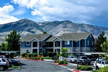 Exterior view of community and mountains