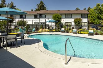 Pool with lounge chairs