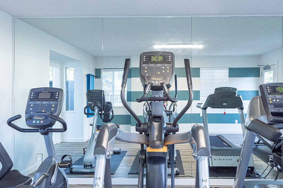 Fitness center with cardio equipment