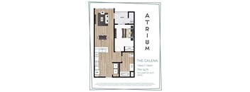 One bedroom floor plan