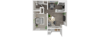 Gateway 1x1 floor plan