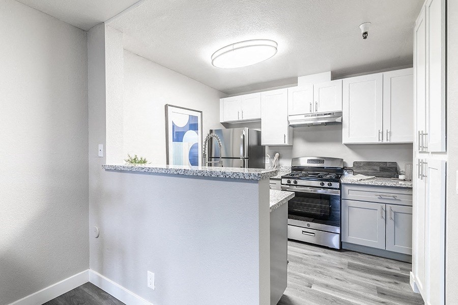 Kitchen with appliances and 