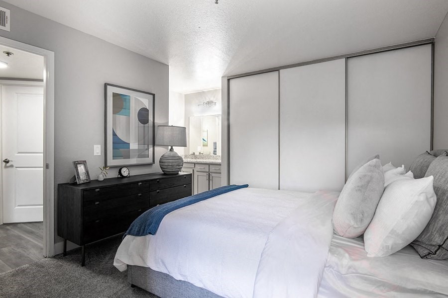 Bedroom with with closet