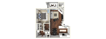 One bedroom floor plan