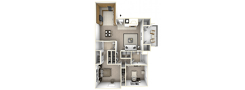 two bedroom floor plan