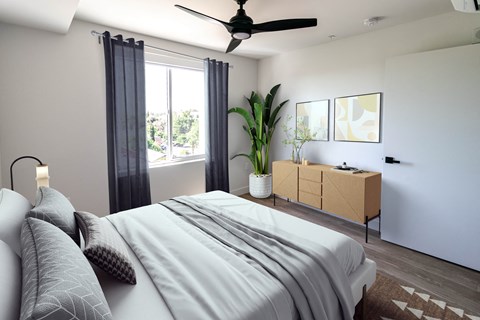 Bedroom with a bed at Luella, California, 95811