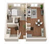 One Bedroom, One Bath Apartments in Downtown Sacramento | Legado de Ravel