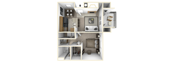 One bedroom floor plan