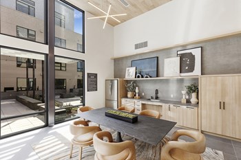 Leasing office seating area neat kitchen - Photo Gallery 8