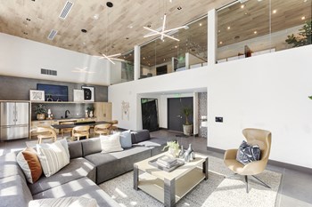 Leasing office seating area neat kitchen - Photo Gallery 4