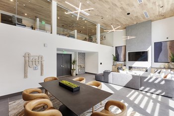 Leasing office seating area neat kitchen - Photo Gallery 9