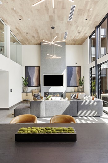 Leasing office seating area near entry doors - Photo Gallery 5