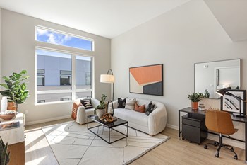 Furnished living room with large window - Photo Gallery 31