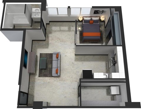 1 bed 1 bath A at LOFT 205 Apartments, Reno 89501