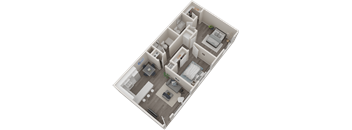 a floor plan of a two bedroom apartment