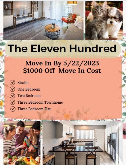 a picture of a house with three pictures of dogs and two people in it