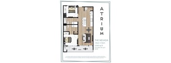 Two bedroom floor plan