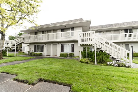 Exterior building with grass and stairs at OTAVON APARTMENTS, Novato