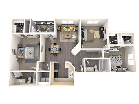 3 bed 2 bath at THE PARKSIDE VILLAS APARTMENT HOMES, Las Vegas, NV