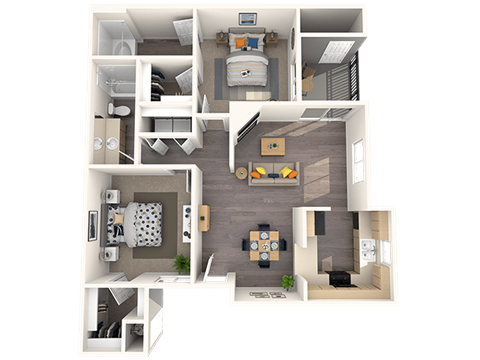 2 bed 2 bath at THE PARKSIDE VILLAS APARTMENT HOMES, Las Vegas, NV, 89123