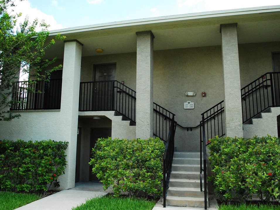 Stairs to the upstairs  at Bay Winds, Florida