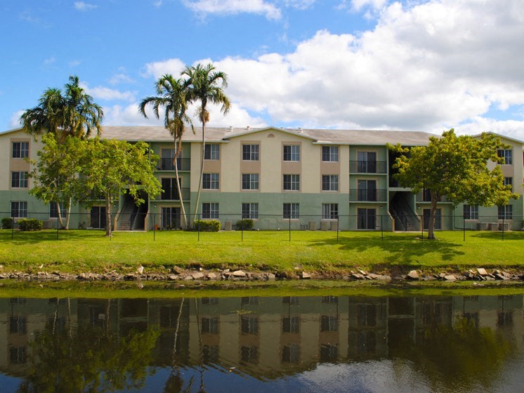 Exterior building near the water at Bay Winds, Miami, 33161