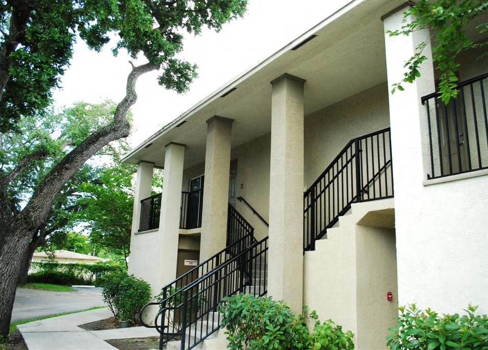 exterior building with stairs at Bay Winds, Miami, FL