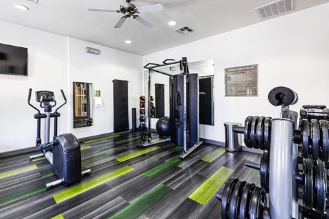 the gym at EVERETT APARTMENT HOMES, Las Vegas, NV, 89113