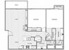 Two bedroom floor plan l Apartments for rent in Coronado CA