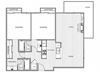 Two bedroom floor plan l Apartments for rent in Coronado CA