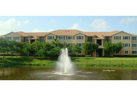 Water feature in lake  at Bonita Pointe, Florida City