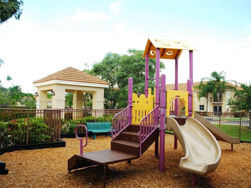 Playground near the building Captiva Club Miami Florida Apartments