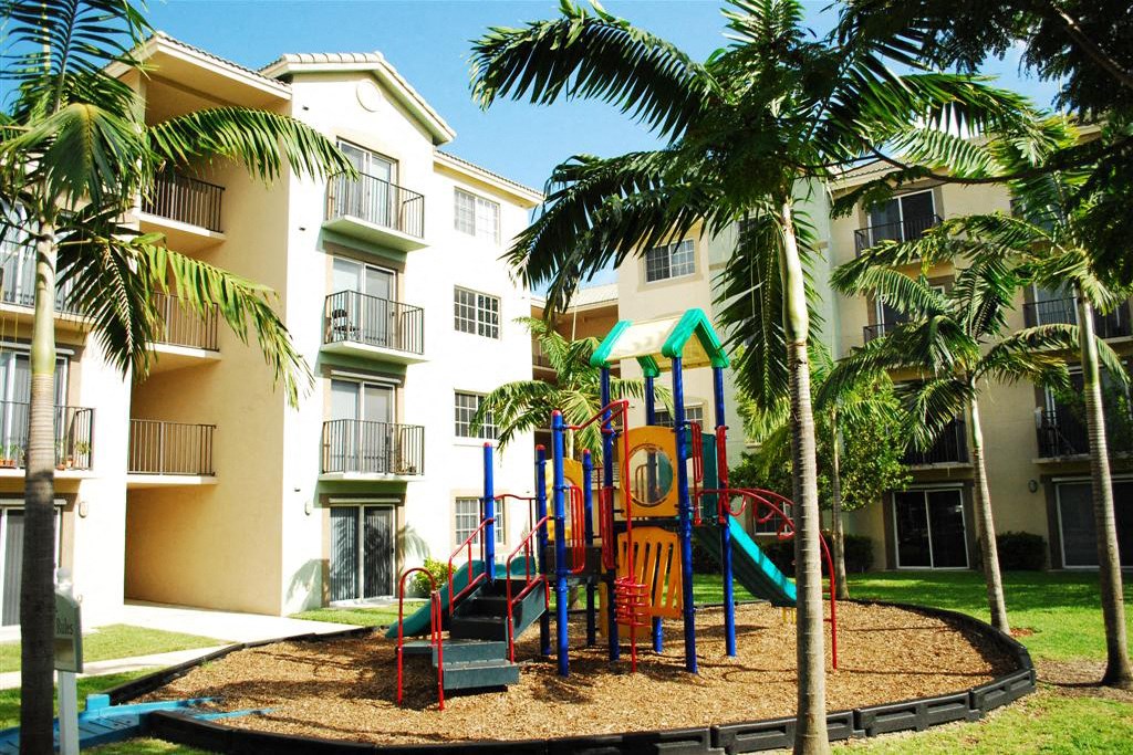 Playground near the building at Harbour Cove, Hallandale Beach
