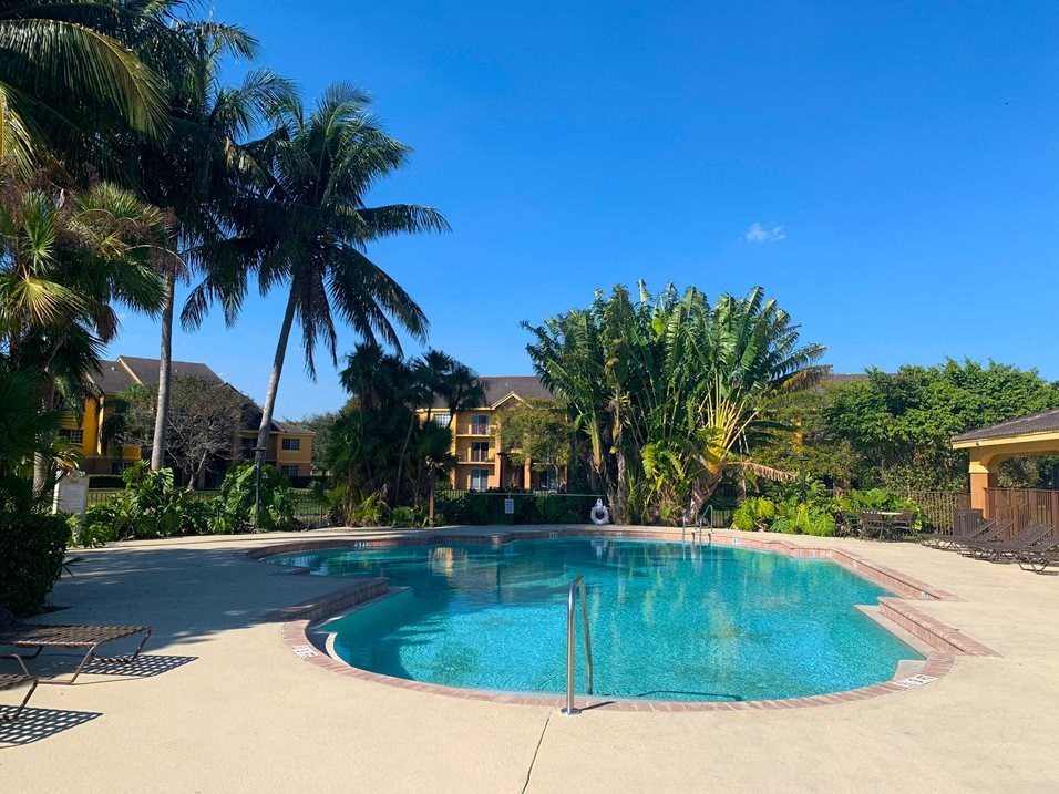 Indian Trace community exterior and pool